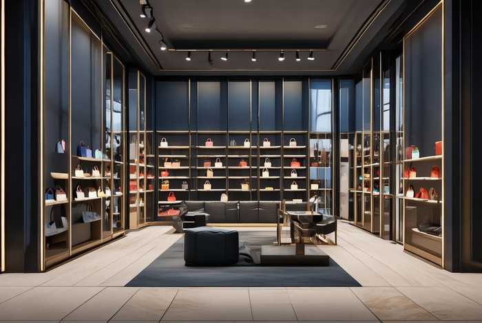 商场包包店铺装修效果图 - 商场包包店铺装修效果图片