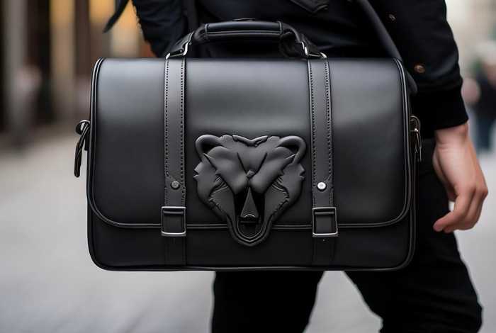 男士斜挎包上有一个熊脑袋图案是什么牌子吗,得物价格1800左右、包包上是熊的图案是什么牌子