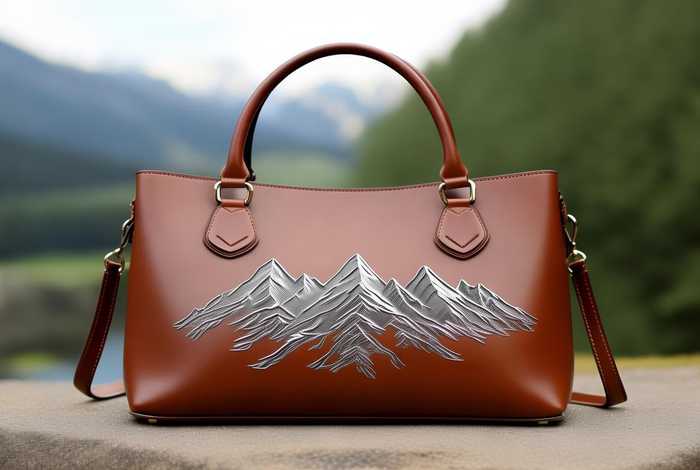 两个山的标志的包，两个山标志的包包