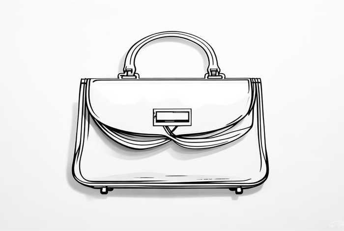 名牌包包标志图案简笔画可打印 - 名牌包包标志和图案简笔画