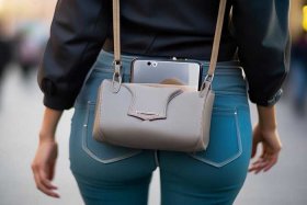 女士装手机斜挎小包图片 女士装手机斜挎小包图片真实