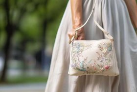 女士手提小布包中年女小，女士布料手提小包