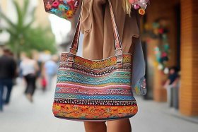 女士休闲布挎包、女士斜挎布包休闲包