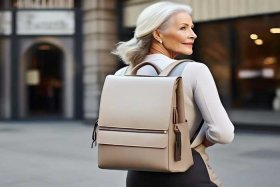 女士单肩背包50-60岁；女士双肩背包新款50