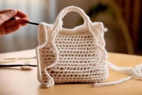 男士简单小包包钩法；男士简单小包包钩法图解