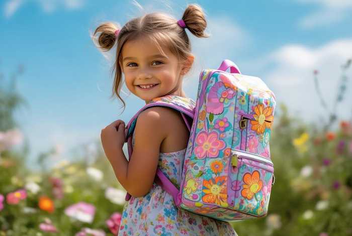 漂亮女孩包包图片 - 漂亮的小女孩背包图片
