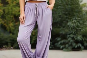 女士休闲裤图片；女士休闲裤图片欣赏