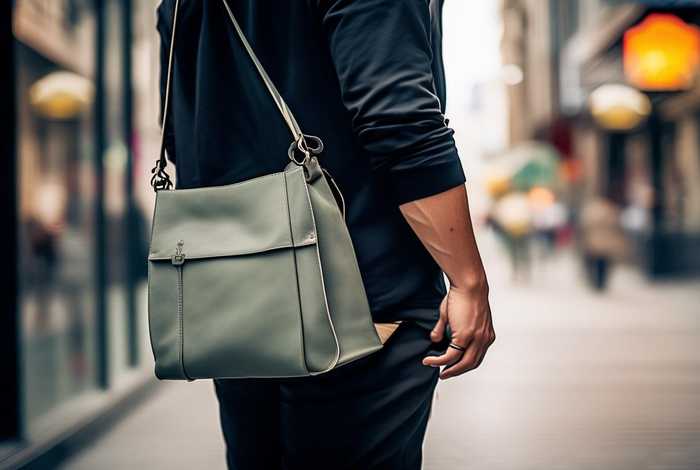 男士单肩包斜挎包做法、男士单肩包斜挎包背法