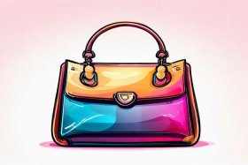 女士手提包简笔画 - 女士手提包简笔画彩色