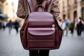 女士双肩包搭配图、女士双肩包搭配图片