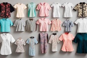 女短袖衬衫款式图；女短袖衬衫款式图片