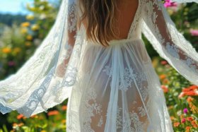 蕾丝连衣裙 夏装；蕾丝连衣裙 夏装图片