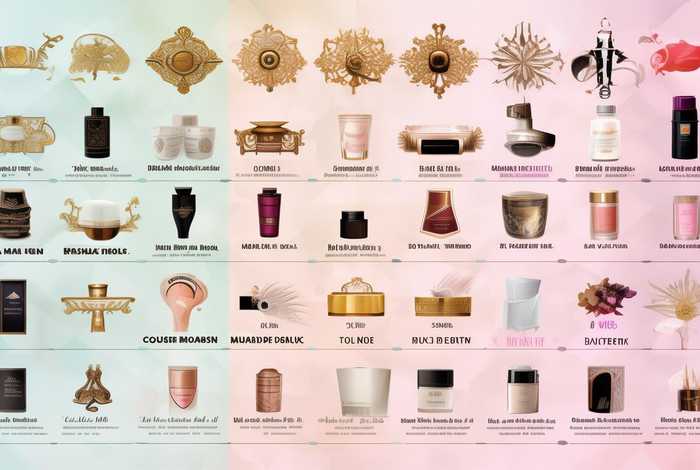 化妆品牌档次示意图；化妆品牌档次示意图怎么做