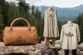 两个山标志的包包，两个山的标志衣服是什么牌子