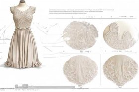 蕾丝连衣裙裁剪教程（蕾丝连衣裙裁剪教程视频）