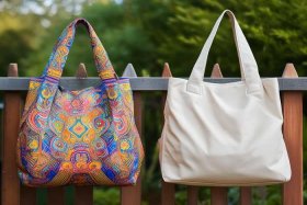 尼龙布斜挎包 尼龙布斜挎包是图案的好看还是不带图案的好看