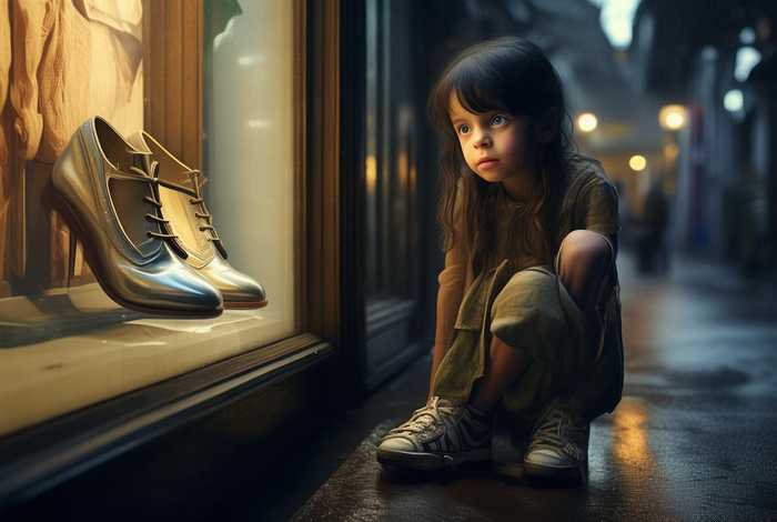 穷女孩买名牌鞋、家里穷想买名牌鞋