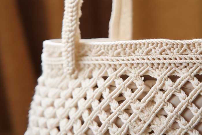 菱形格子包包钩织 - 菱形格子包包钩织图解