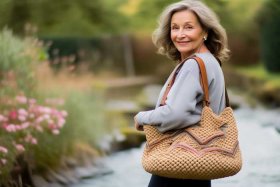 女式单肩布包中老年；女式单肩布包中老年人能用吗