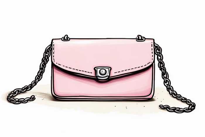 女人小包包女人简易小包，女生小包简笔画