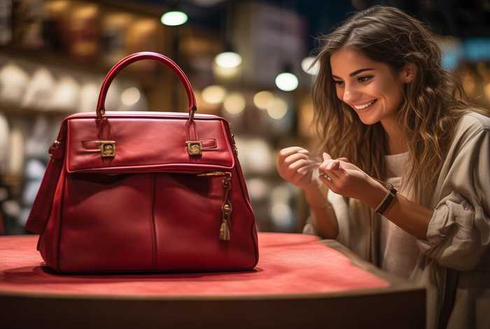 女生买包图片（女生买包图片真实）