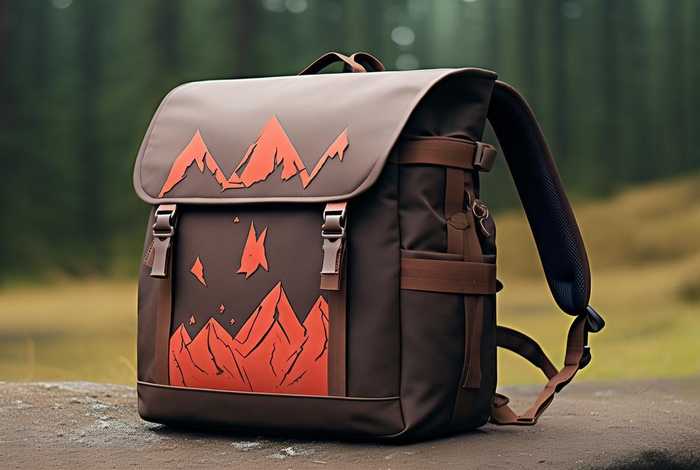 两个山标志的背包 - 两个山标志的包包