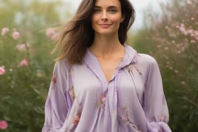 女士休闲宽松小衫（女士休闲宽松小衫图片）