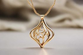 今年流行女士黄金吊坠，今年流行女士黄金吊坠款式图片