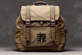 河北买军黄帆布双肩背包（帆布双肩背包）