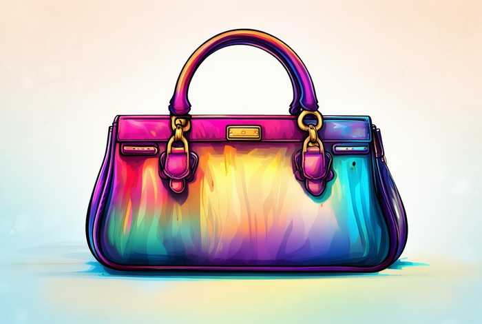 女士手提包简笔画 - 女士手提包简笔画彩色