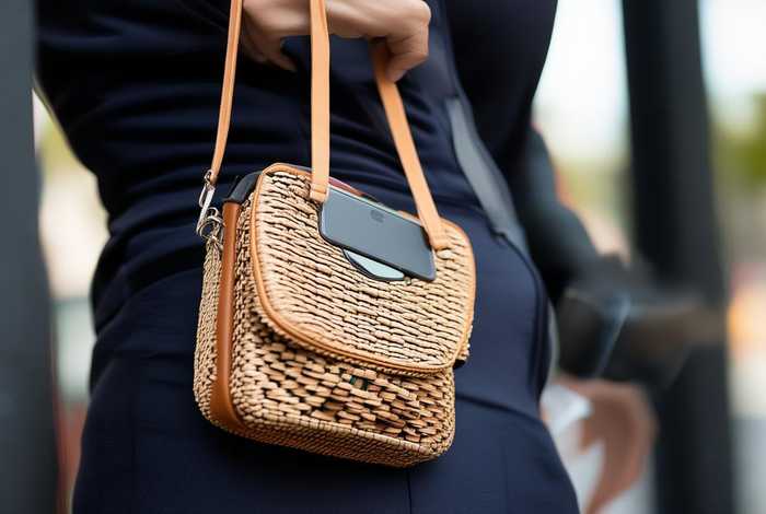 女士手机包斜挎包腰上戴的手机包（手机包女士斜挎包的织法）