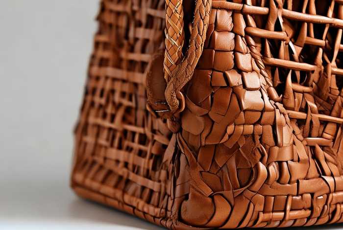 女士真皮手提包编织；女士真皮手提包编织图解