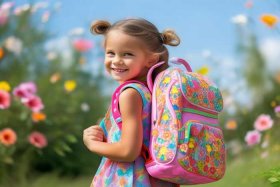 漂亮女孩包包图片 - 漂亮的小女孩背包图片