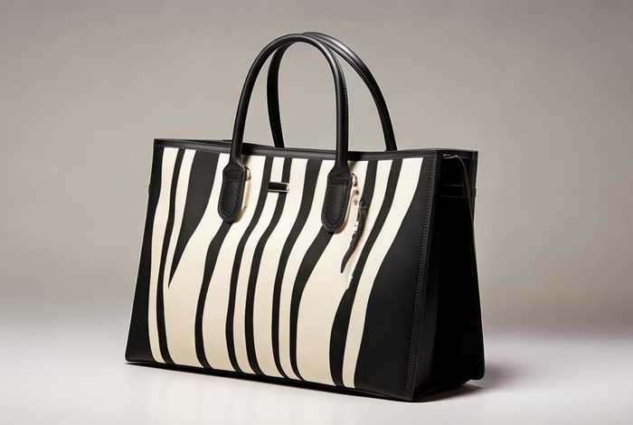 女士高档帆布斜挎包黑白、女士高档帆布斜挎包黑白条