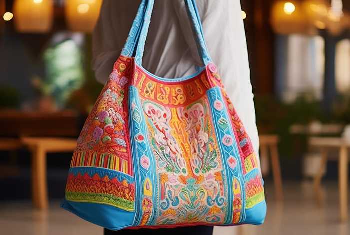 女士布艺斜挎包，女士布艺斜挎包图片