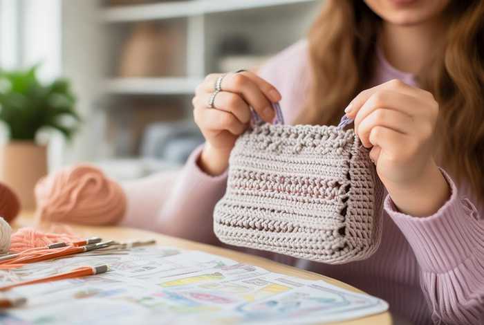 女士斜挎小包包钩针最简单织法图解 - 简单小斜挎包的钩织视频 女士斜挎小包包钩针最简单织法图解 - 简单小斜挎包的钩织视频