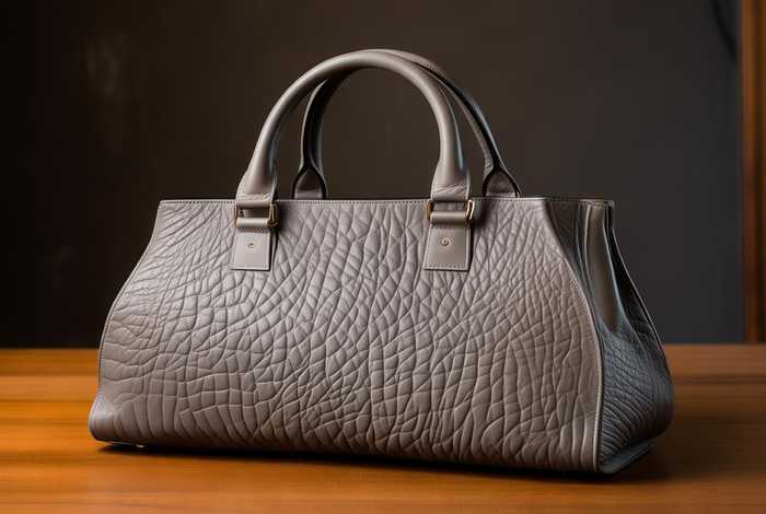 女士真皮手提包大象灰；女士真皮手提包大象灰色好看吗