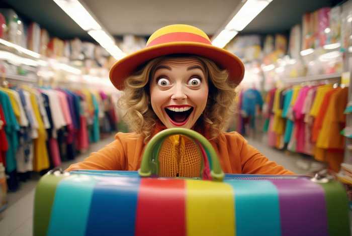 女人买衣服买包的图片 女人买衣服买包的图片搞笑