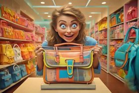 女人买包的图片搞笑；女人买包的图片搞笑大全