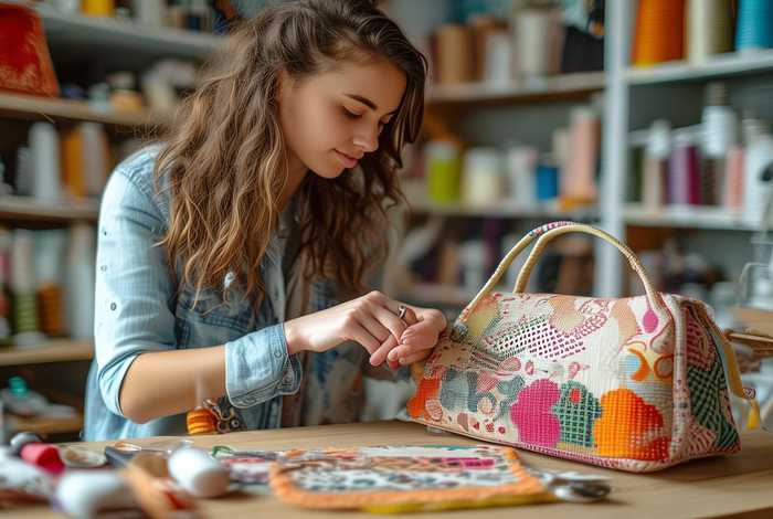 女斜挎包帆布小挎包自制教程（diy斜挎小布包女包教程）