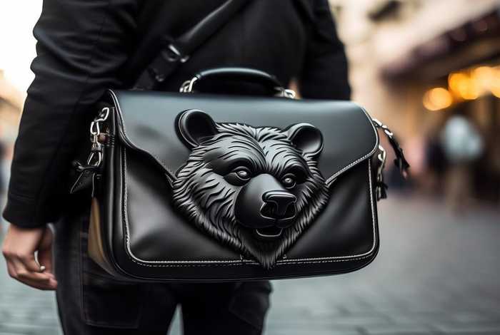 男士斜挎包上有一个熊脑袋图案是什么牌子吗,得物价格1800左右、包包上是熊的图案是什么牌子