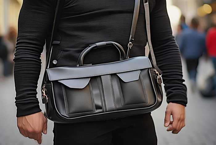 男士胸前包斜挎包爆款，男士胸前斜挎包的背法