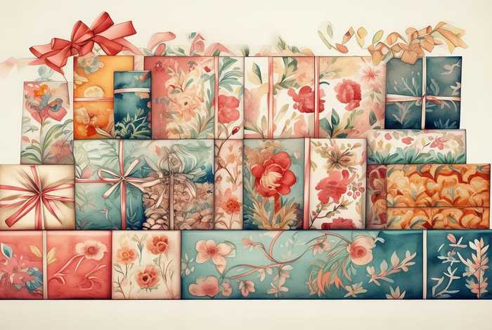 漂亮的包装图片大全，漂亮的包装纸图片大全 简笔画