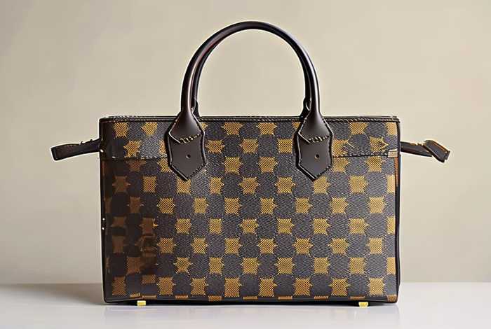 路易威登lv官网女包老花托特包小号（99新lv路易威登老花on the go系列小号手提托特包）