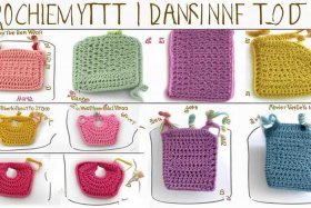 女士手机包包钩织步骤图解、女士手机包包钩织步骤图解大全