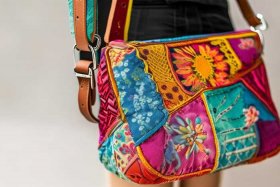 女式包 斜挎包的拼布做法，女士斜挎包的做法