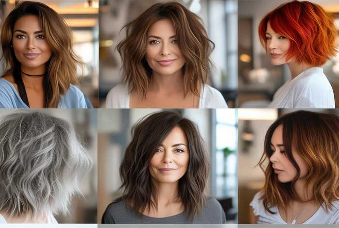 今年流行的发型女30到40岁图片；今年流行的发型女30到40岁图片视频