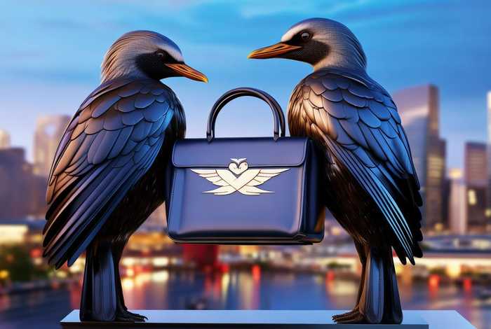 两个鸟的包包logo是什么牌子（两个鸟的包包logo是什么牌子的）