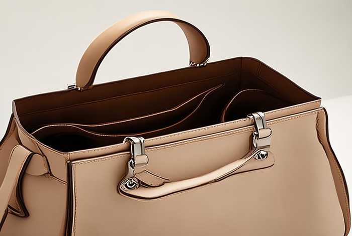 开合包包手提包；手提包展开图