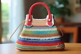 女士手机小包包编织（手机包包 女士钩针编织教程）